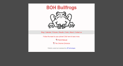 Desktop Screenshot of bohbullfrogs.com