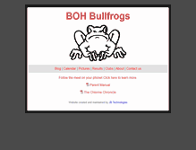 Tablet Screenshot of bohbullfrogs.com